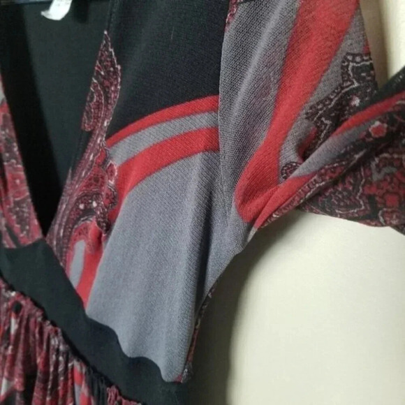 Jean Paul Gaultier Rare Vintage Soleil Mesh Paisley Midi Dress M - Picture 10 of 14